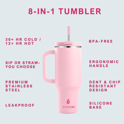 BriteLune 40oz Leakproof Tumbler (Twin Bundle) - BriteLune