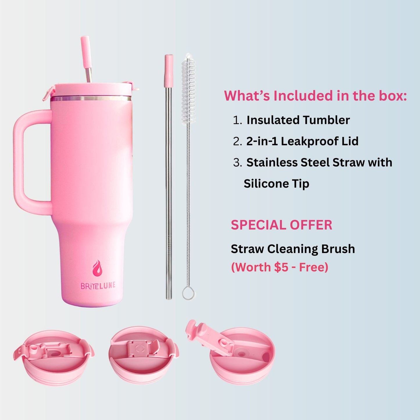 BriteLune 40oz Travel Tumbler - BriteLune