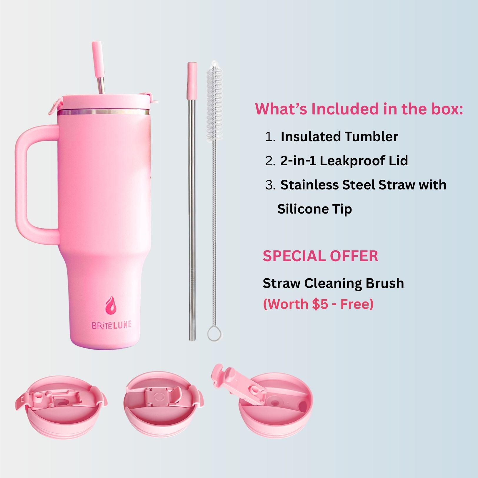 BriteLune 40oz Travel Tumbler - BriteLune